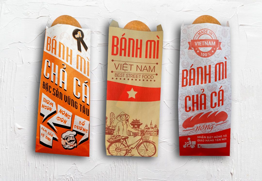 In 20000 túi giấy bánh mì ở Quảng Ngãi (mã tbm_517) giấy Kraft giá gốc tại xưởng