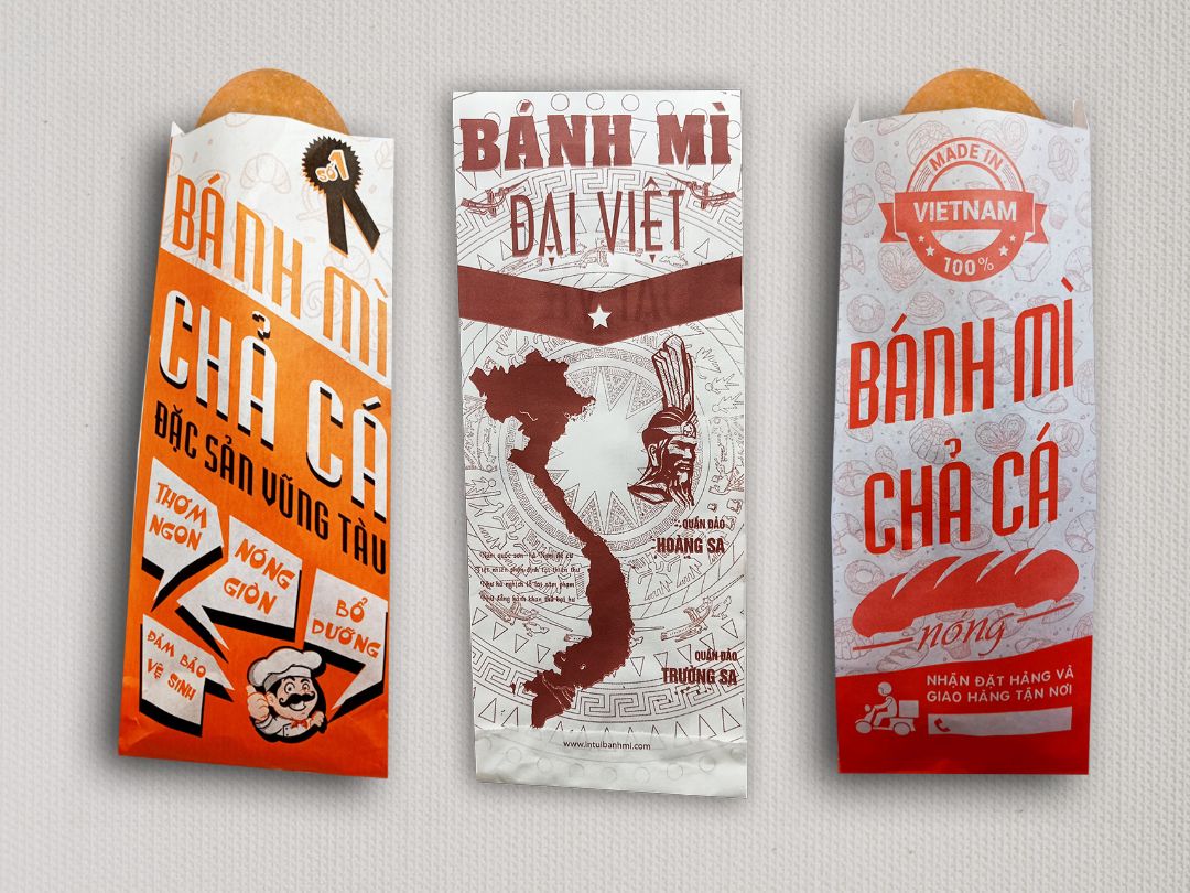 In 9000 bao đựng bánh mì ở Quảng Ngãi (mã tbm_454) giấy Kraft theo yêu cầu